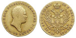 25 Zloty Kongresspolen (1815-1915) Gold Alexander I (1777-1825)