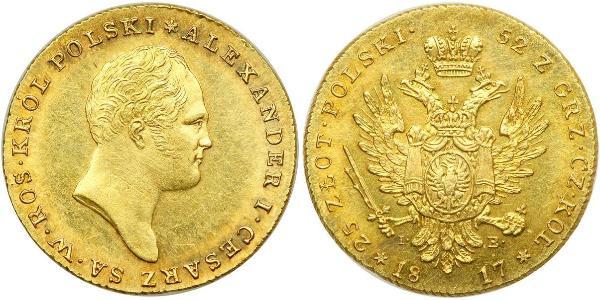 25 Zloty Regno del Congresso (1815-1915) Oro Alessandro I (1777-1825)