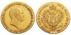 25 Zloty Zarato de Polonia (1815-1915) Oro Alejandro I (1777-1825)