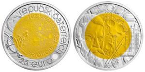 25 Євро Австрійська Республіка (1955 - )  Галилео Галилей