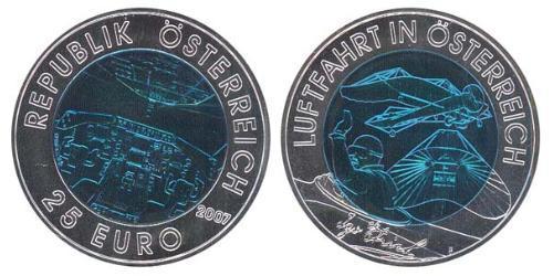 25 Євро Австрійська Республіка (1955 - ) Біметал 