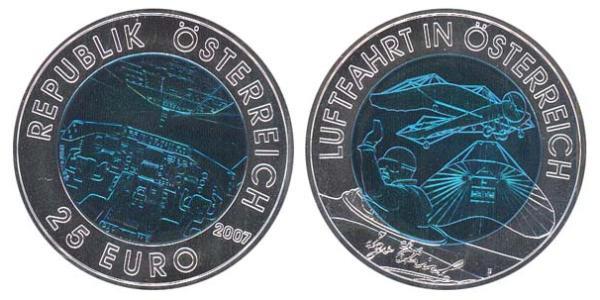 25 Євро Австрійська Республіка (1955 - ) Біметал 
