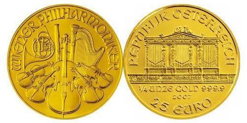 25 Євро Австрійська Республіка (1955 - ) Золото 