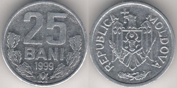 25 Бан Молдавия (1991 - ) Алюминий 
