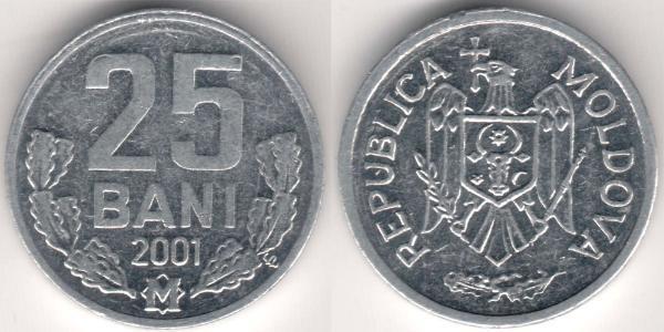 25 Бан Молдова (1991 - ) Алюміній 