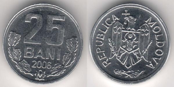 25 Бан Молдова (1991 - ) Алюміній 