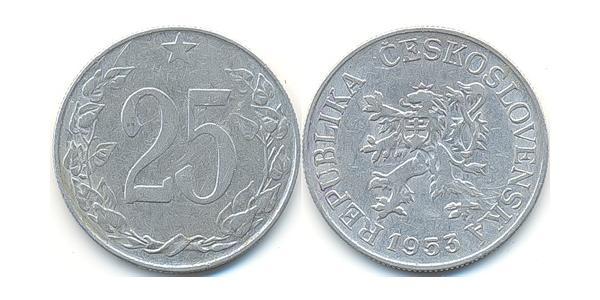25 Геллер Чехословакия (918-1992) Алюминий 