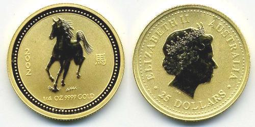 25 Долар Австралія (1939 - ) Золото Єлизавета II (1926-2022)