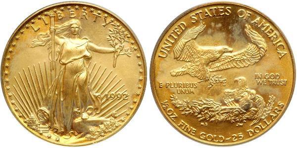 25 Долар США (1776 - ) Золото 