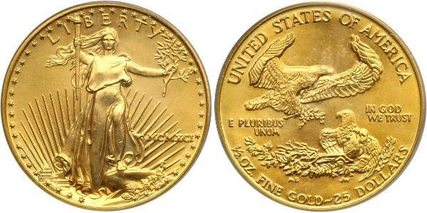 25 Долар США (1776 - ) Золото 