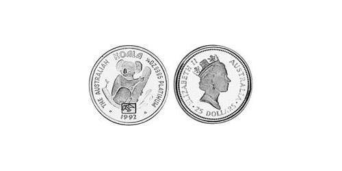 25 Долар Австралія (1939 - ) Платина Єлизавета II (1926-2022)