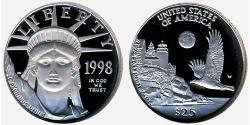 25 Долар США (1776 - ) Платина 