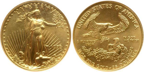 25 Доллар США (1776 - ) Золото 
