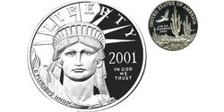 25 Доллар США (1776 - ) Платина 