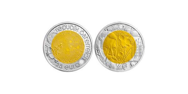 25 Евро Австрийская Республика(1955 - )  Галилео Галилей (1564 - 1642)