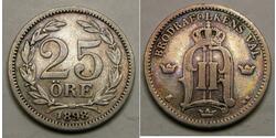 25 Ore Schweden Silber 