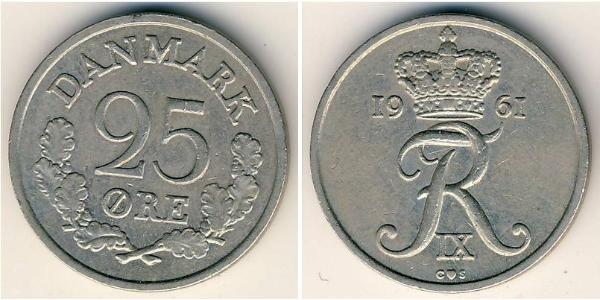 25 Ере Данія Нікель/Мідь 
