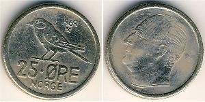 25 Ере Норвегія Нікель/Мідь 