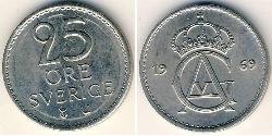 25 Ере Швеція Нікель/Мідь 