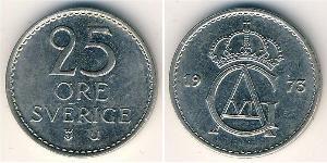 25 Ере Швеція Нікель/Мідь 