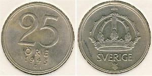25 Ере Швеція Нікель/Мідь 