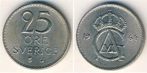 25 Ере Швеція Нікель/Мідь 