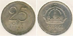 25 Ере Швеція Нікель/Мідь 