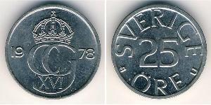 25 Ере Швеція Нікель/Мідь 