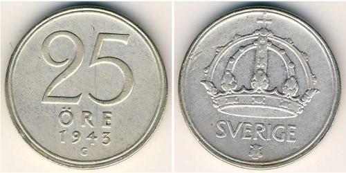25 Ере Швеція Срібло 
