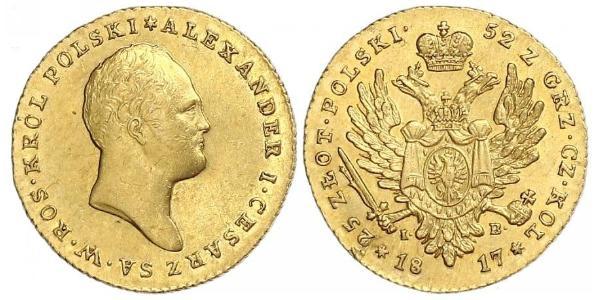 25 Злотий Царство Польське (1815-1915) Золото Олександр I (1777-1825)