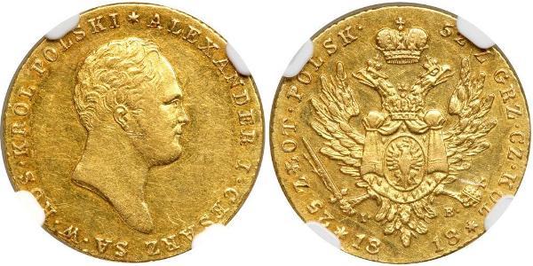 25 Злотий Царство Польське (1815-1915) Золото Олександр I (1777-1825)