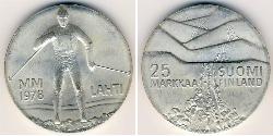 25 Марка Финляндия (1917 - ) Серебро 