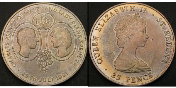 25 Пені Острів Святої Єлени (1981 - )  