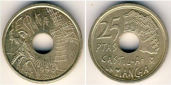 25 Песета Королівство Іспанія (1976 - ) Нікель/Мідь 