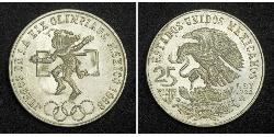 25 Песо Мексиканські Сполучені Штати (1867 - ) Срібло 