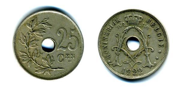 25 Сантим Бельгия Никель/Медь 