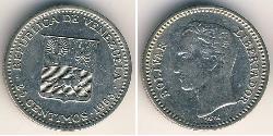 25 Сентімо Венесуела Нікель Simon Bolivar (1783 - 1830)