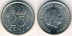 25 Цент Королівство Нідерланди (1815 - )  