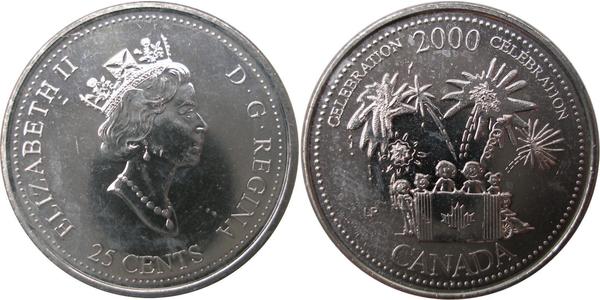 25 Цент Канада Залізо Єлизавета II (1926-2022)