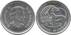 25 Цент Канада Никель Елизавета II (1926-2022)