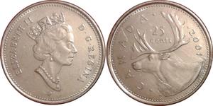 25 Цент Канада Никель Елизавета II (1926-2022)