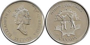 25 Цент Канада Никель Елизавета II (1926-2022)