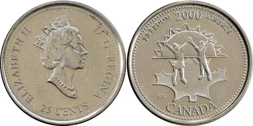 25 Цент Канада Никель Елизавета II (1926-2022)