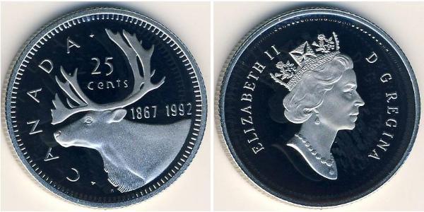 25 Цент Канада Никель Елизавета II (1926-2022)