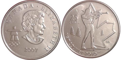 25 Цент Канада Нікель Єлизавета II (1926-2022)