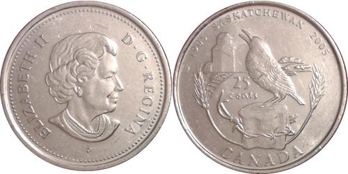25 Цент Канада Нікель Єлизавета II (1926-2022)