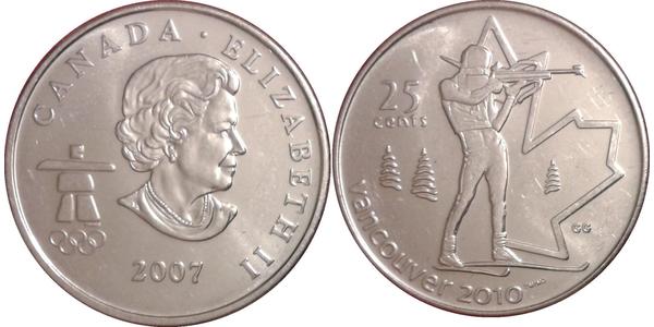 25 Цент Канада Нікель Єлизавета II (1926-2022)