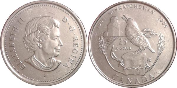 25 Цент Канада Нікель Єлизавета II (1926-2022)