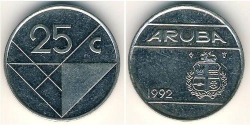 25 Цент Аруба Нікель/Мідь 