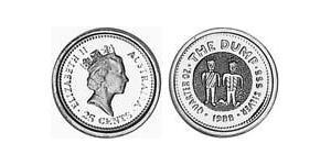 25 Цент Австралия (1939 - ) Серебро Елизавета II (1926-2022)